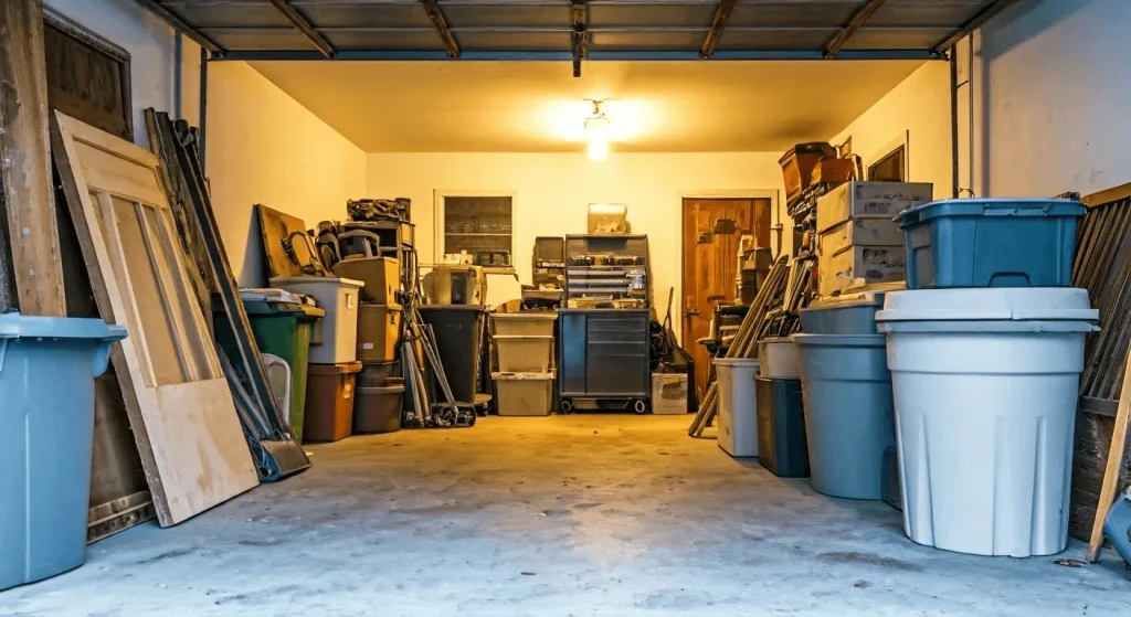 Cluttered Garages in Kansas City Homes